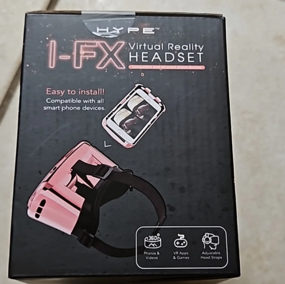 Pink Virtual Reality Headset - Immersive VR Viewing